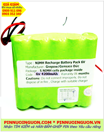 Pin sạc 6v 18670 4200mAh; Pin sạc NiMh 6v 18670 4200mAh; Pin sạc công nghiệp 6v 18670 4200mAh